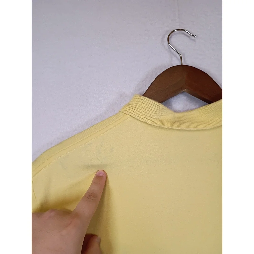 Preppy Polo Ralph Lauren Mens Small Yellow Short Sleeve Cotton Pony Logo Shirt